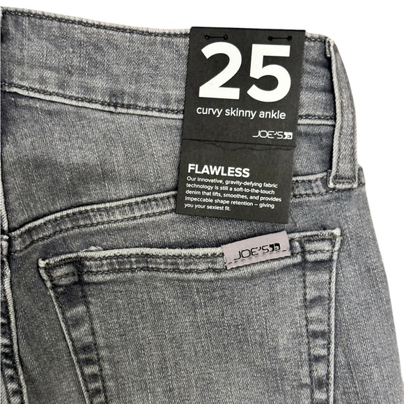 JOE’s Jeans Curvy Skinny Ankle Gray Denim Elitsa Flawless Women Size 25 NWT $188 - Picture 10 of 10